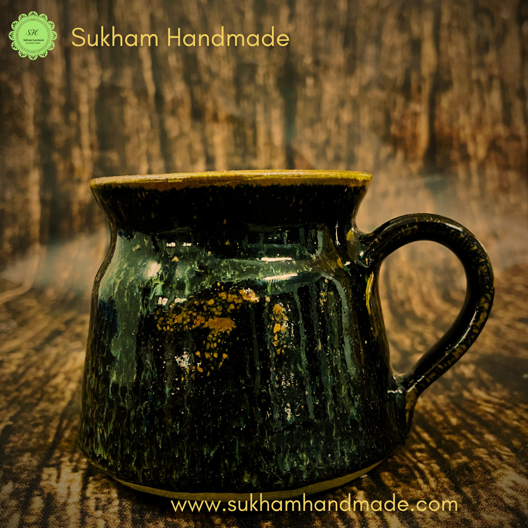 Ceramic cup- Dark brown