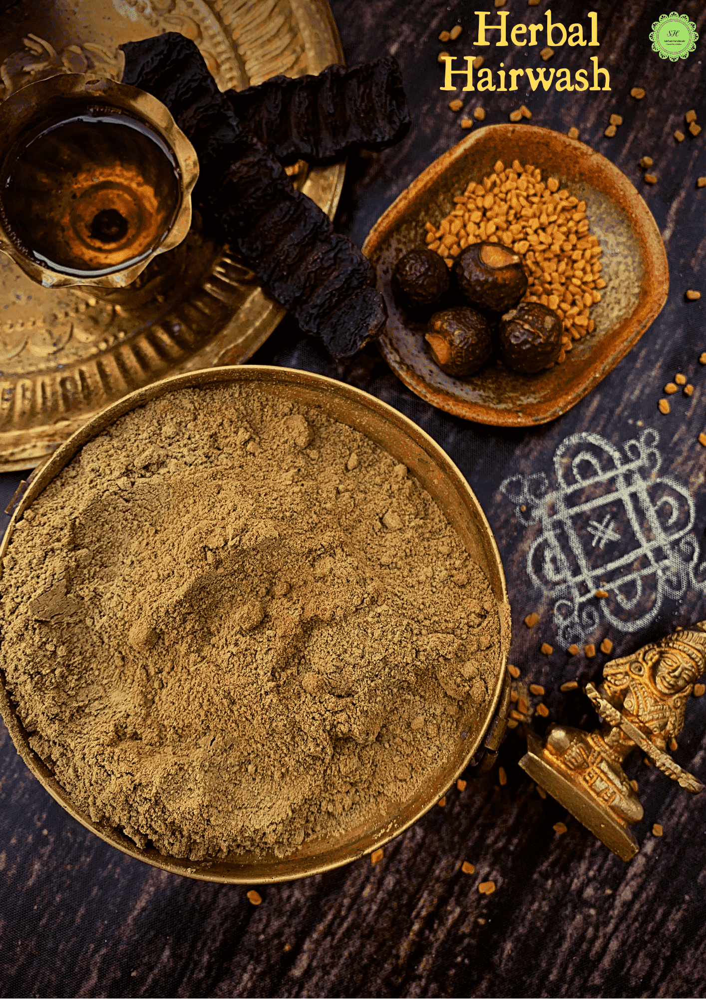 Herbal hairwash
