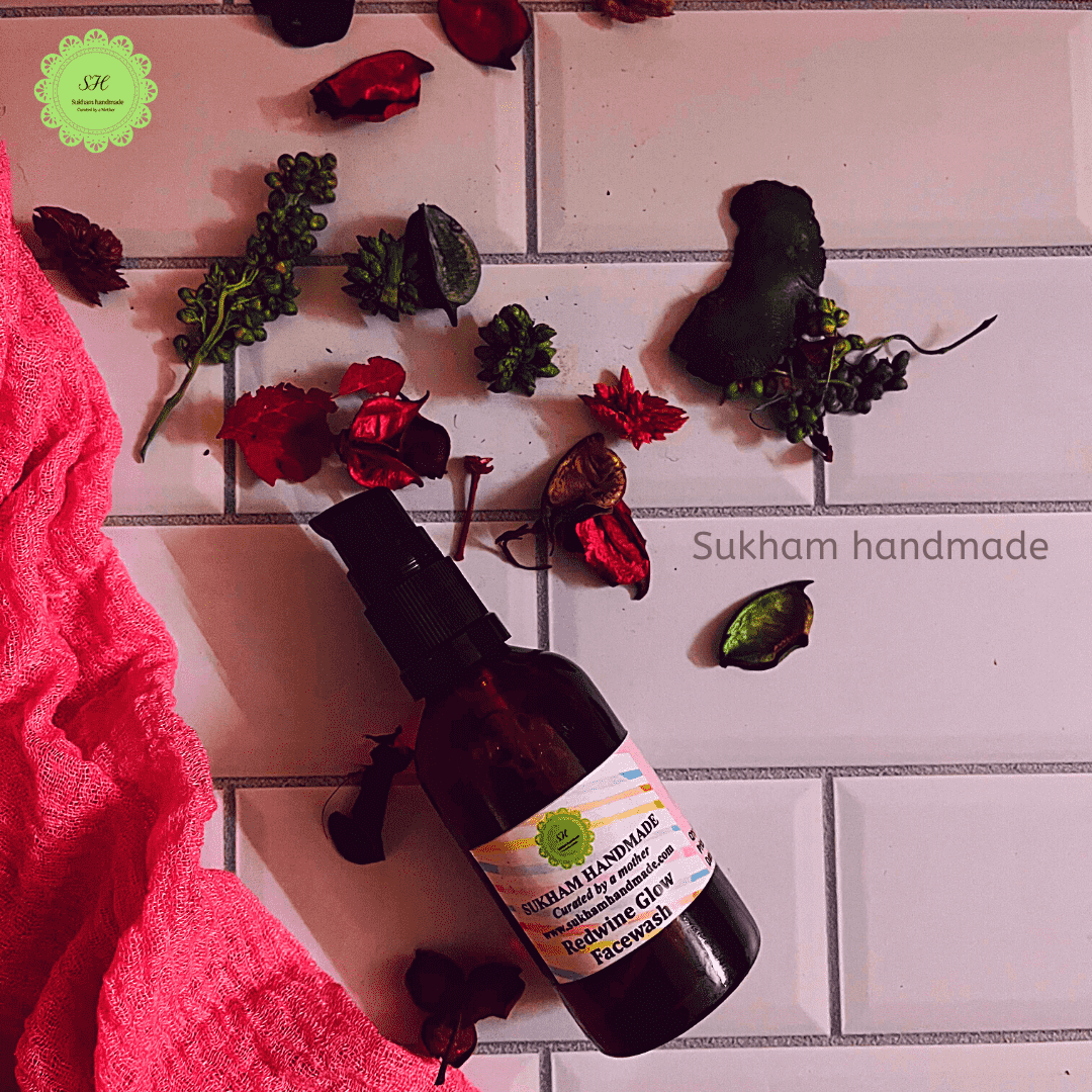 Redwine glow facewash