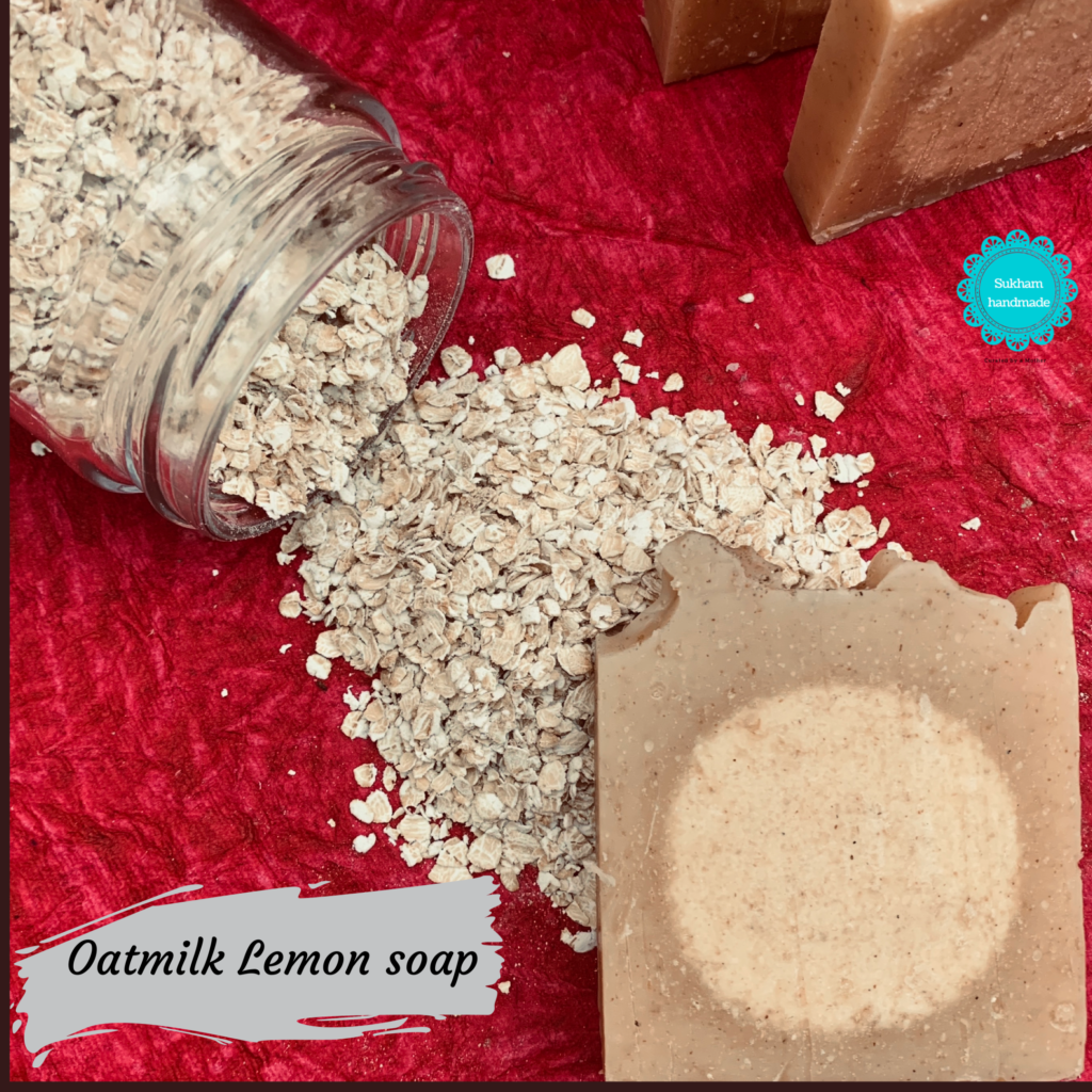 Oatmilk Lemon body bar SUKHAM HANDMADE