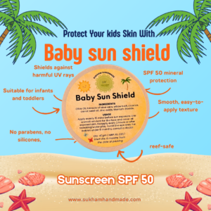 benefits of using baby sun shield cream sunscreen SPF 50